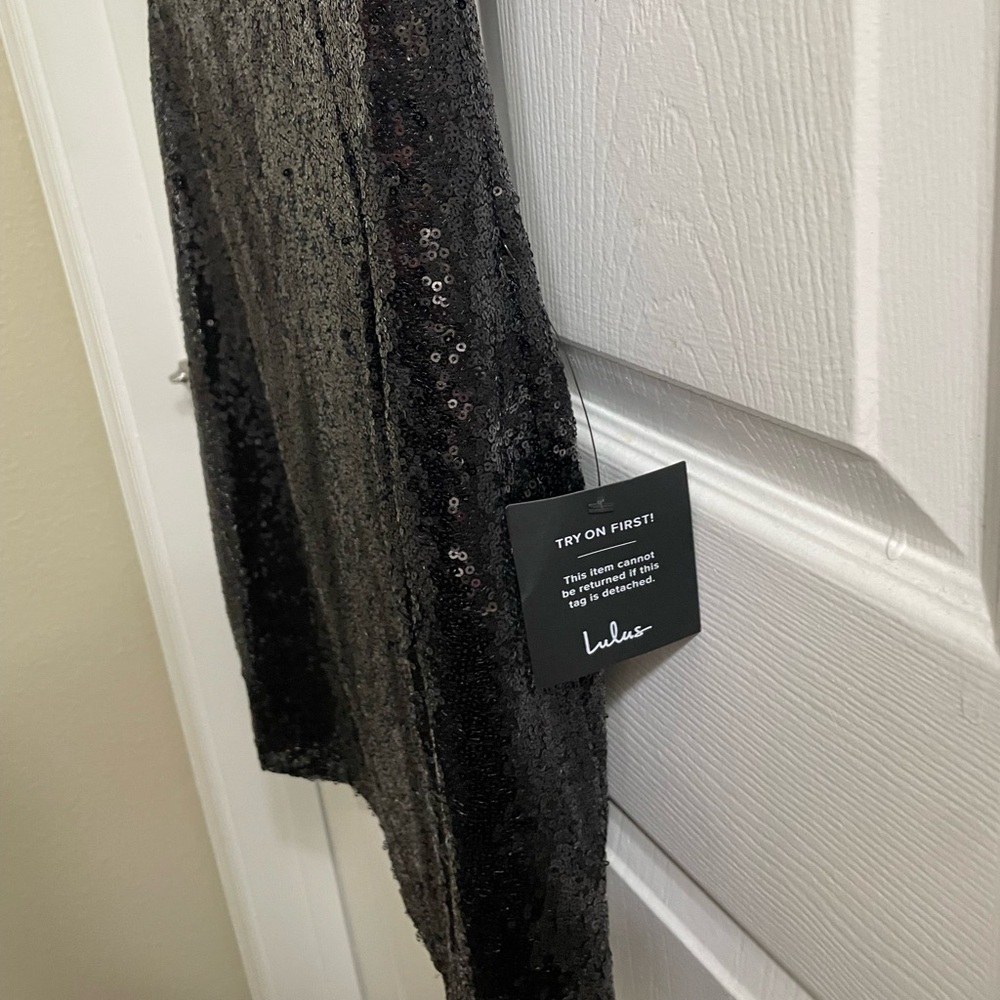 ~Lulus Sequin Dress, black. Size Medium. NWT - Picture 12 of 14